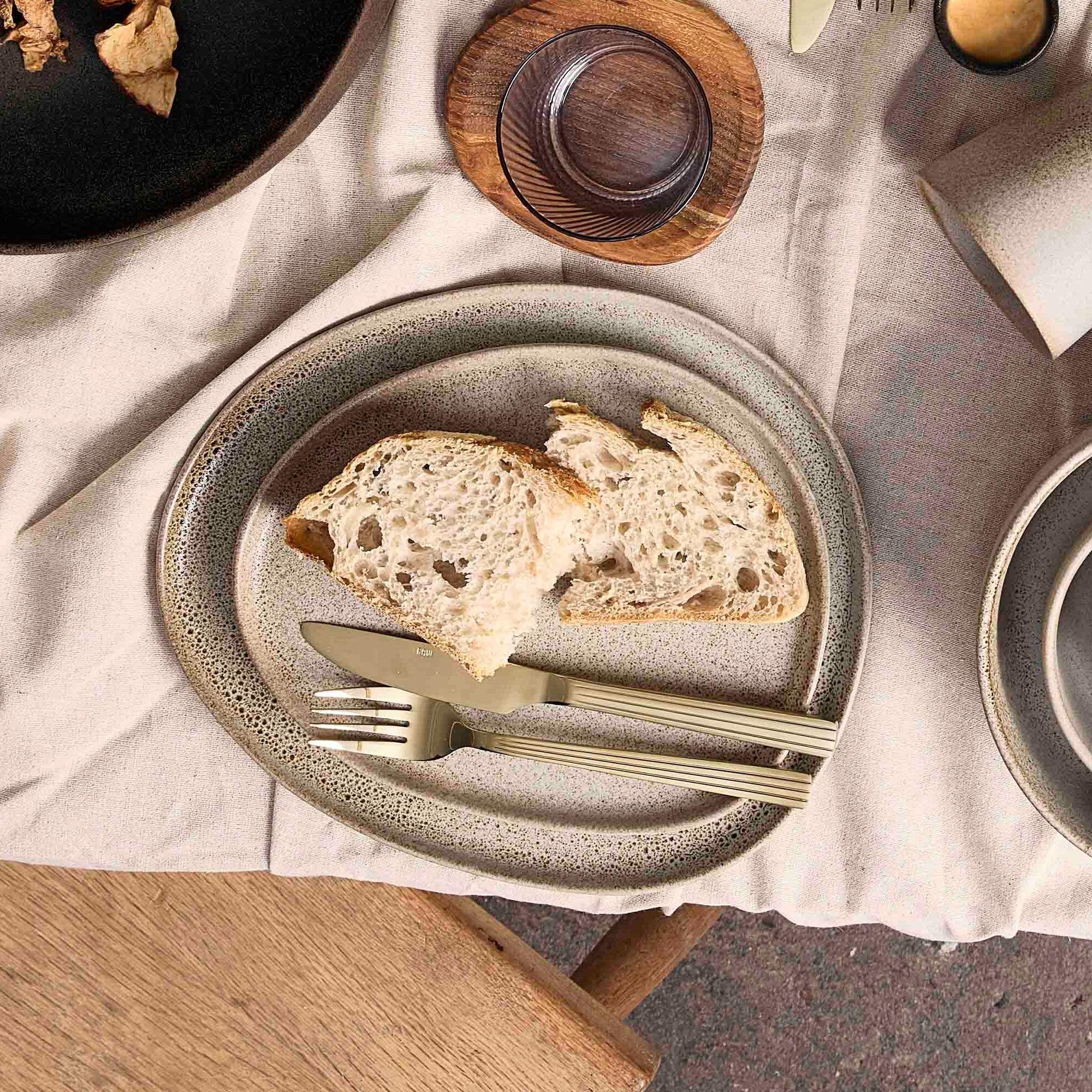 RAW Organic frokosttallerken 4 stk. | Sandy Beige