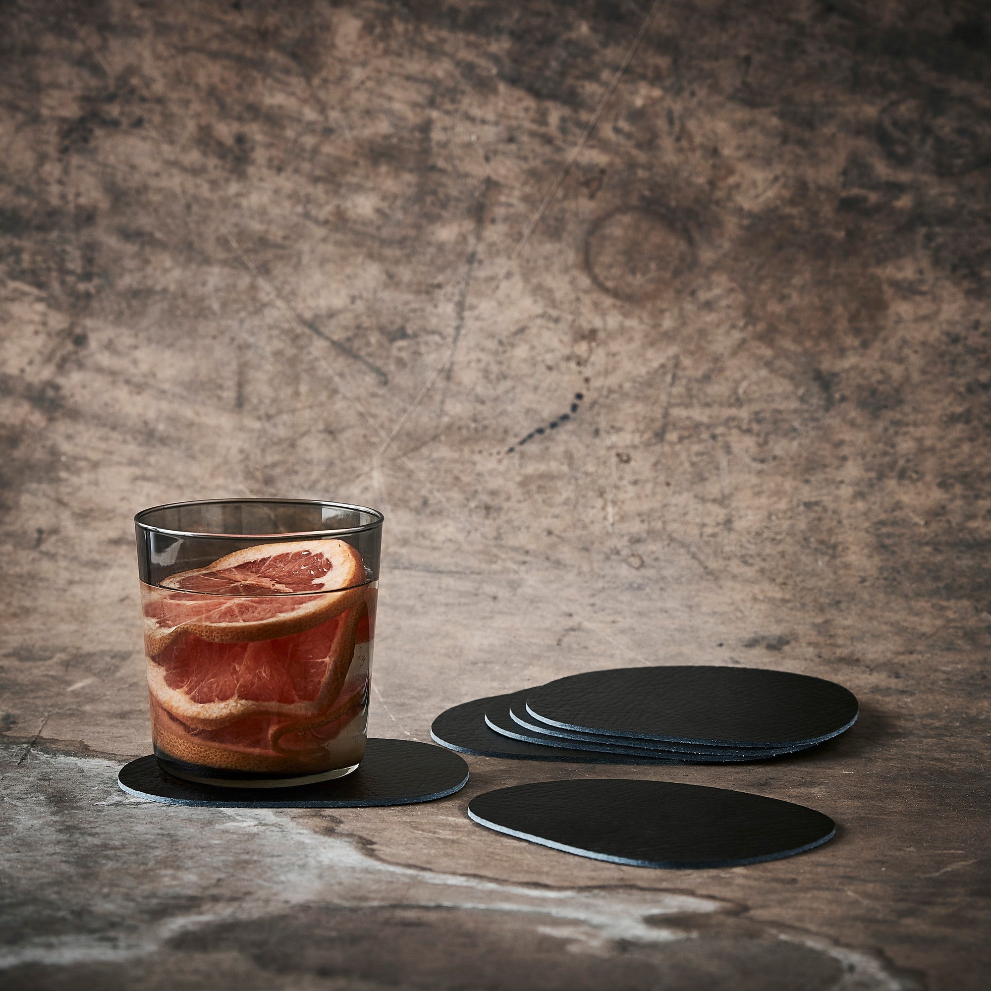 RAW Buffalo coasters 6 stk. | Sort